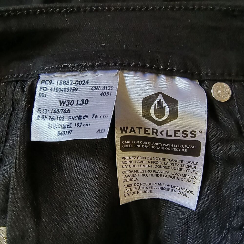 Levi’s 721 High Rise Skinny Jeans Women’s 30x30 Black Stretch Denim - Picture 5 of 5